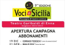 Ritorna VOCI DI SICILIA, al via la nona edizione